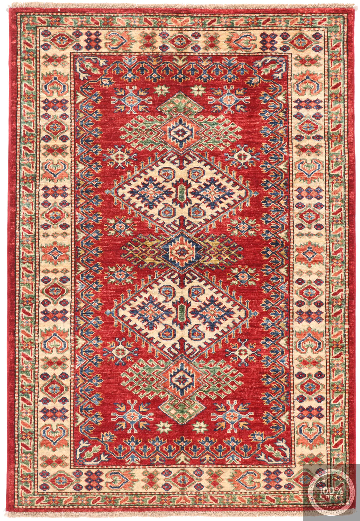 Caucasian Kazak design rug Red, 151 × 103 cm