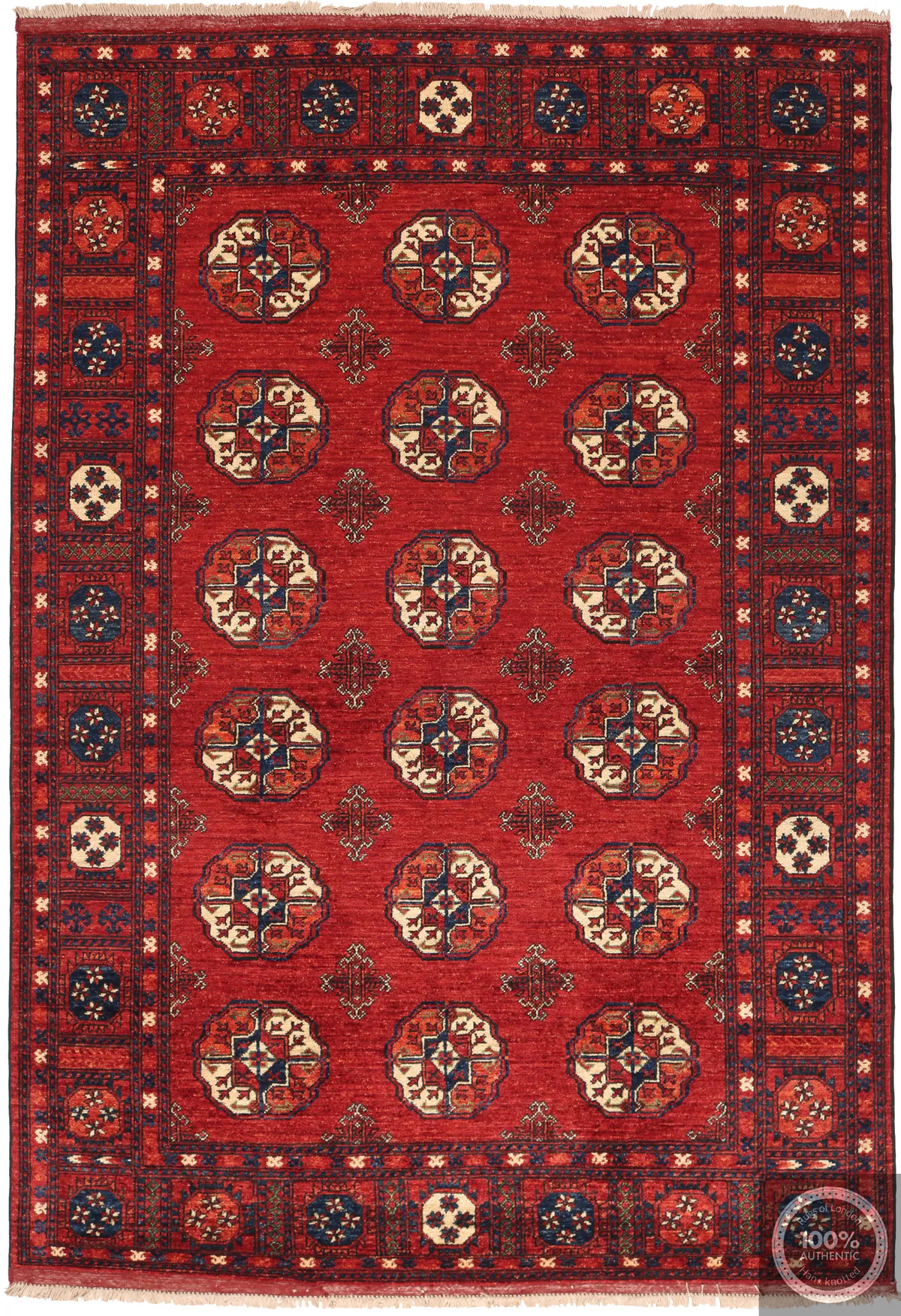 Luxury Hand Knotted Ersari Rug, 251 × 170 cm