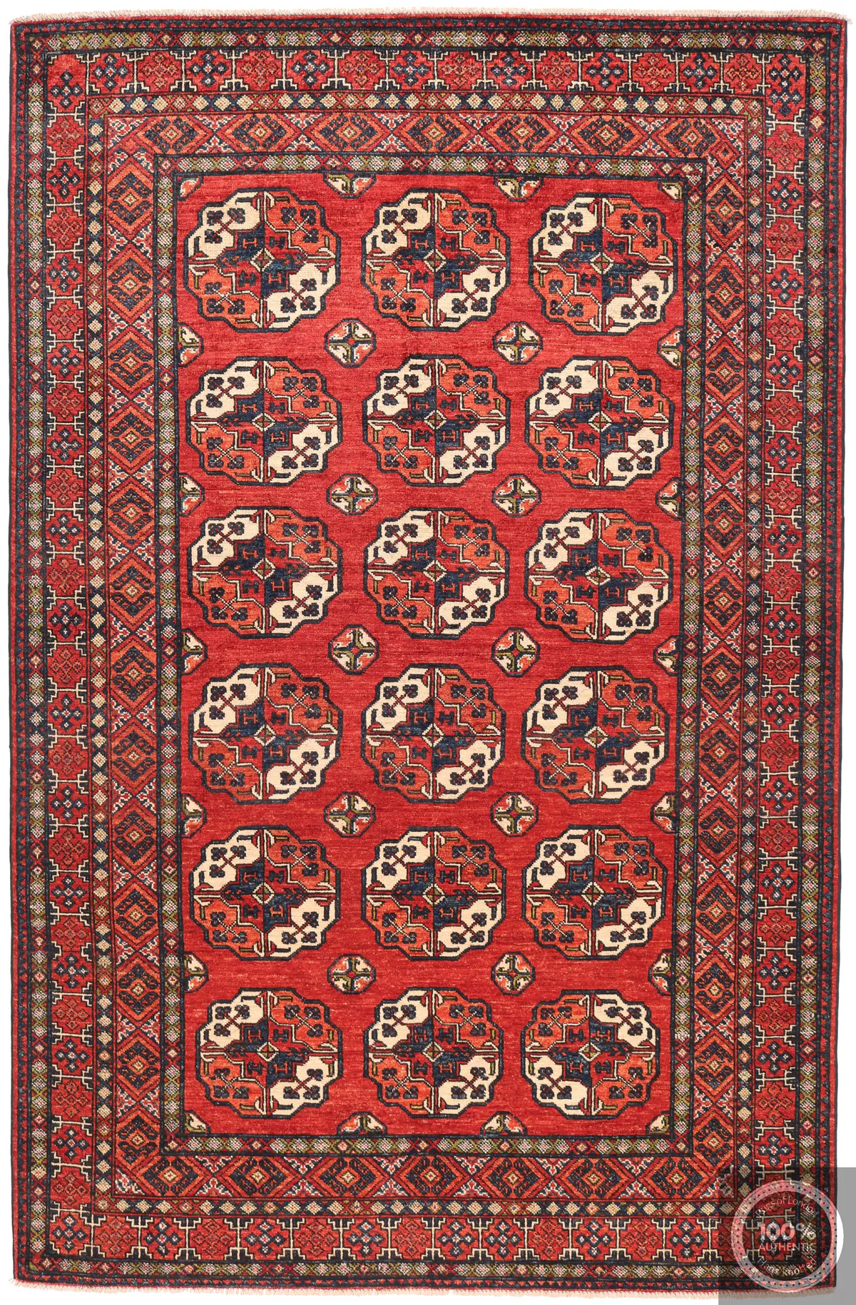 Luxury Hand Knotted Ersari Rug, 256 × 165 cm