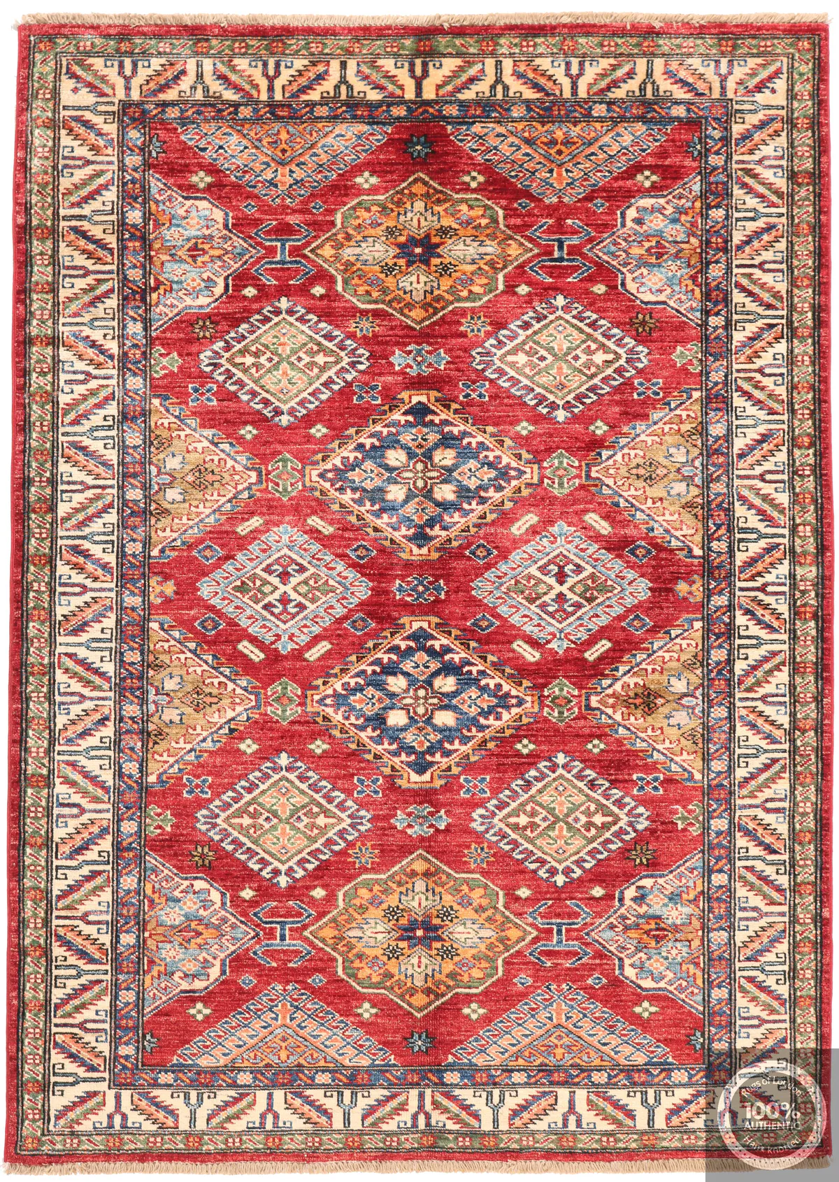 Caucasian Kazak design rug red, 172 × 124 cm