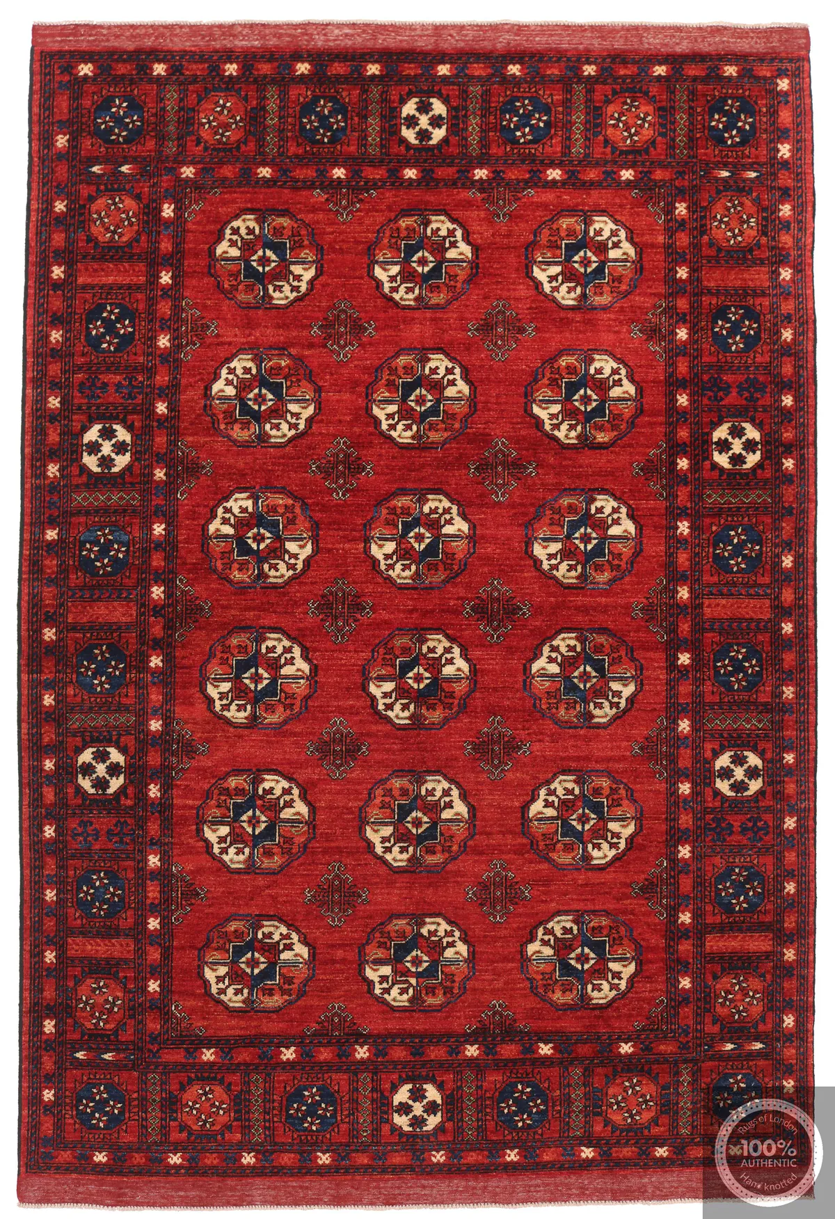 Luxury Hand knotted Ersari rug, 246 × 171 cm