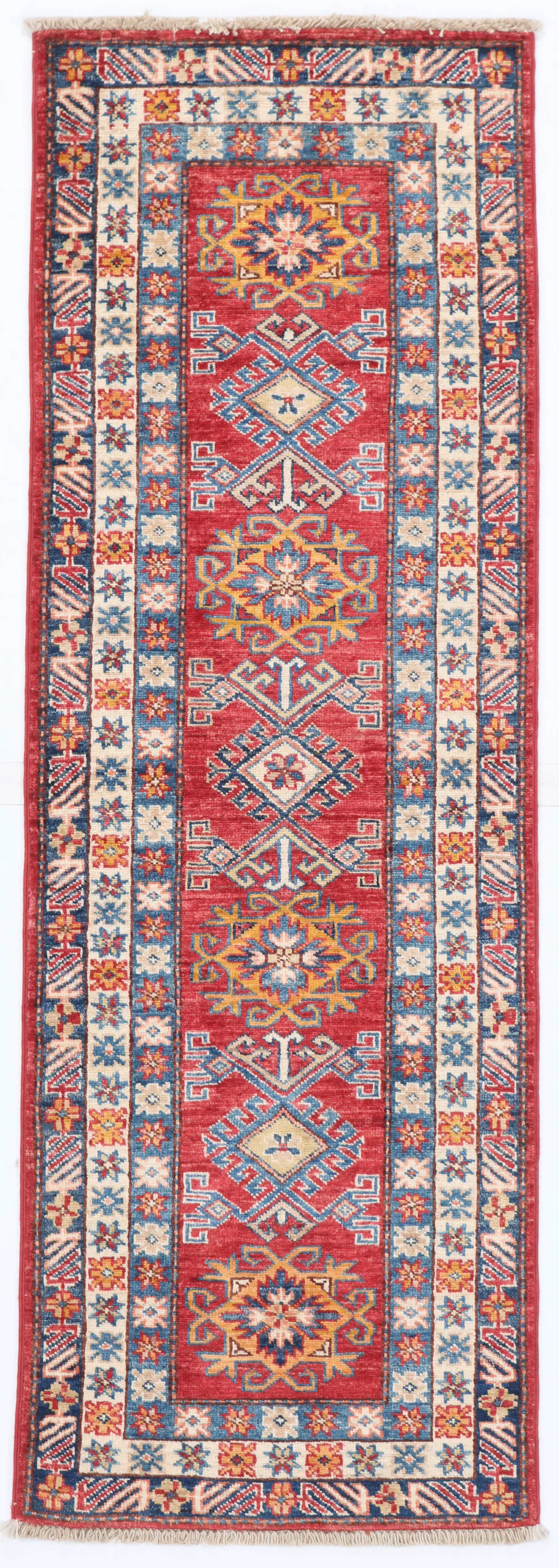 Kazak Runner – 5.8 x 1.9, 177 × 59 cm