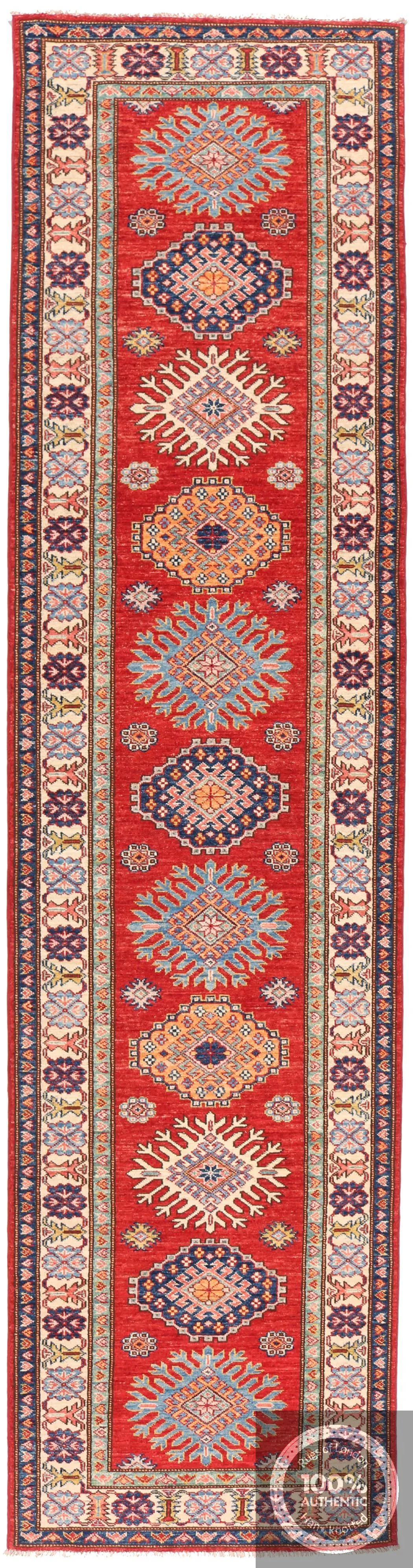 Caucasian Kazak Design Runner rug, 331 × 78 cm