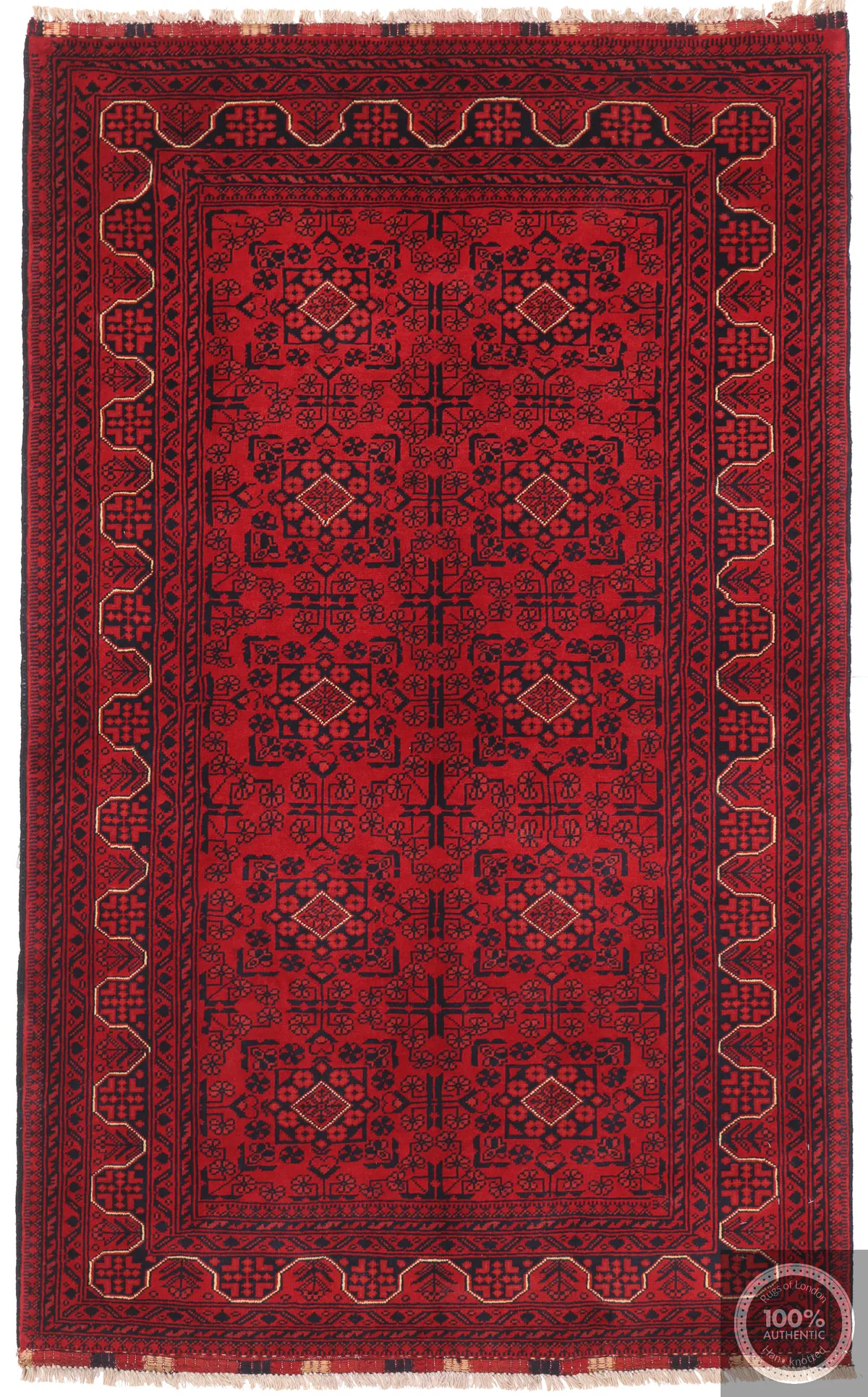 Khal Mohammad Afghan rug, 195 × 117 cm