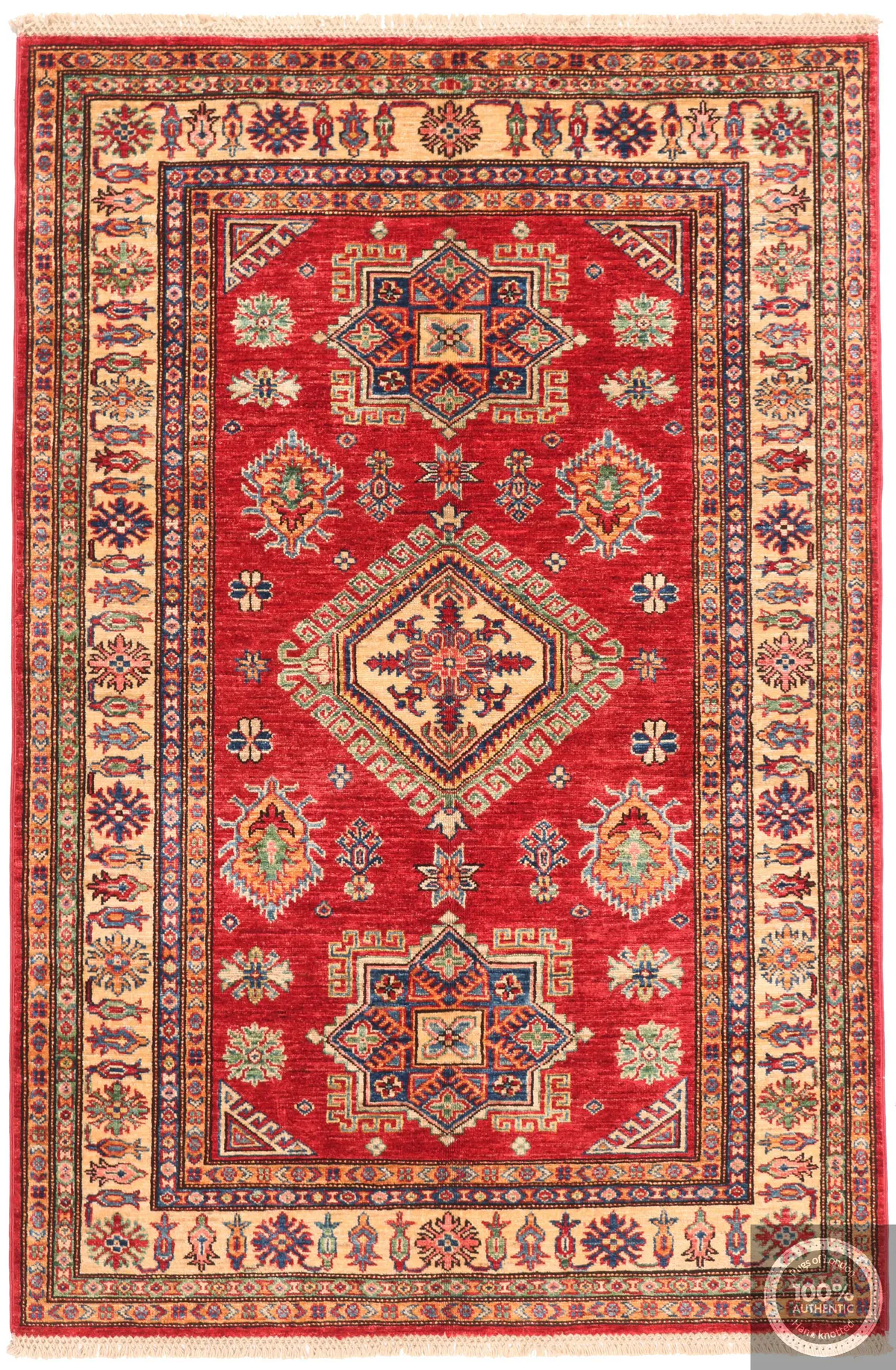 Caucasian Kazak design rug red, 179 × 118 cm