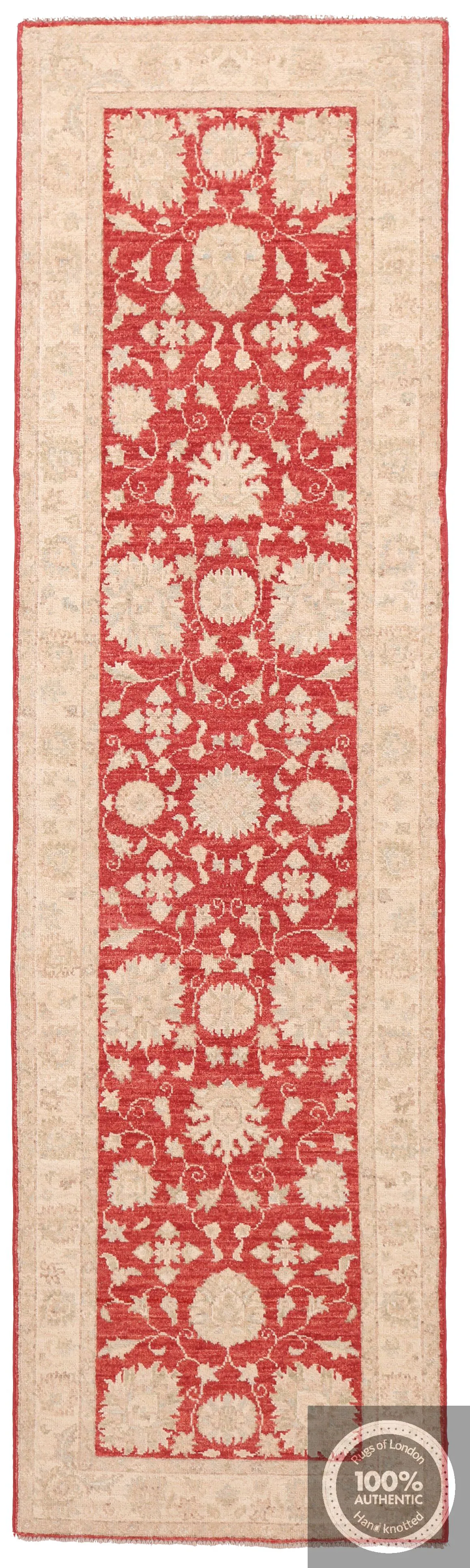 Garous / Ziegler Design Runner – Red, 248 × 67 cm