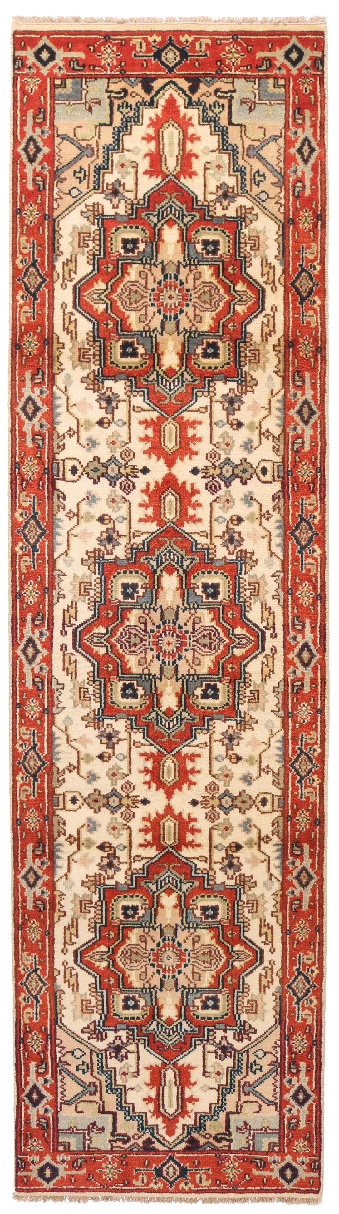 Serapi Design Rug Runner, 302 × 79 cm