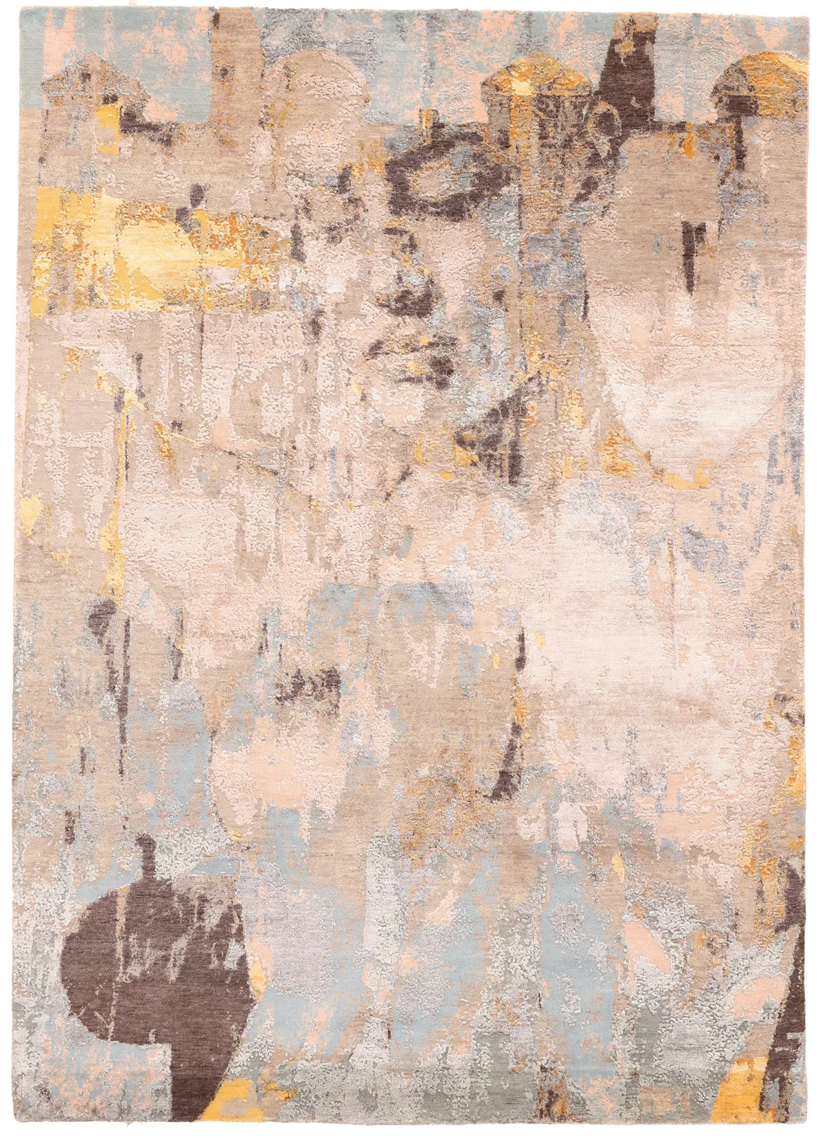 Modern part silk design 8 x 5'6, 244 × 173 cm