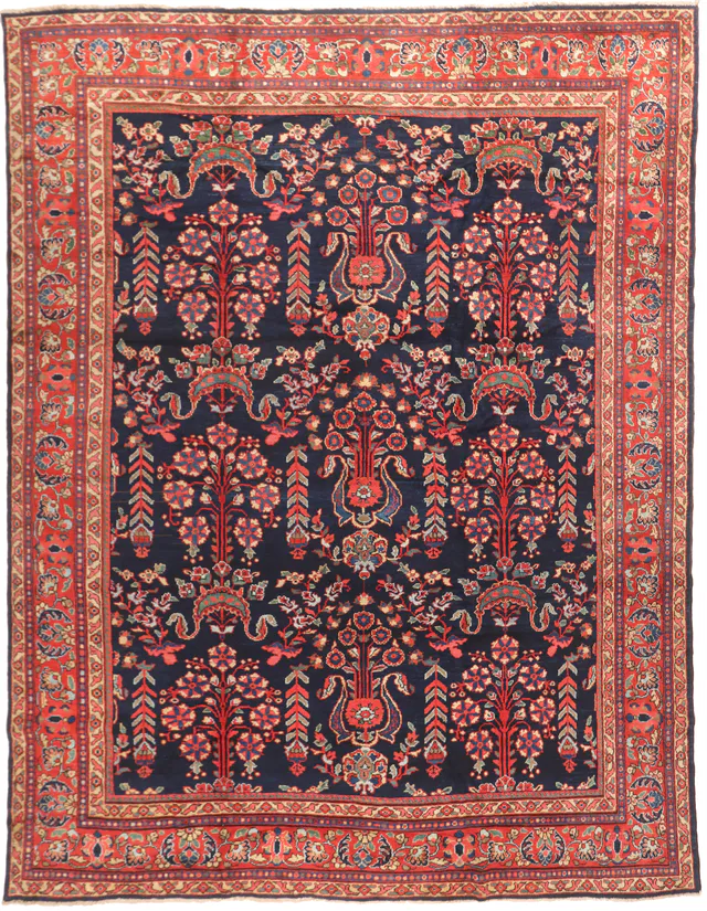 Persian Sarouk / Saruk / Meshghabad Rug, 360 × 280 cm