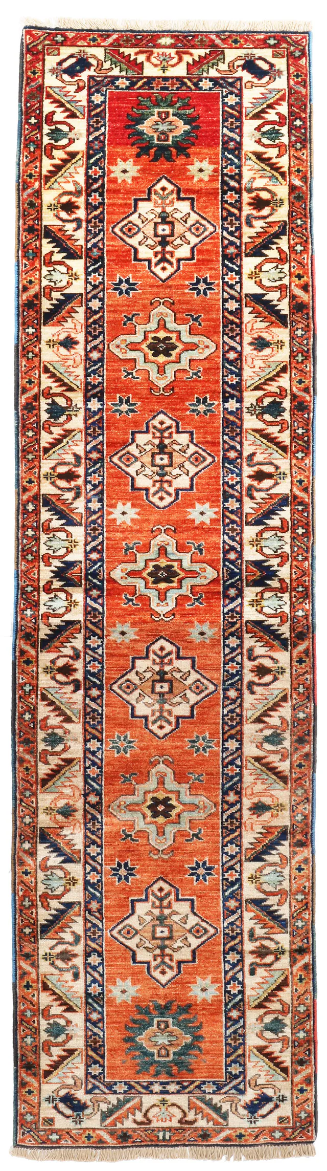 Orange Fine Shirvan Runner, 240 × 62 cm