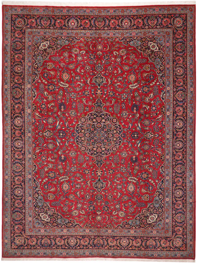 Fine Persian Keshan Kashan rug, 408 × 314 cm