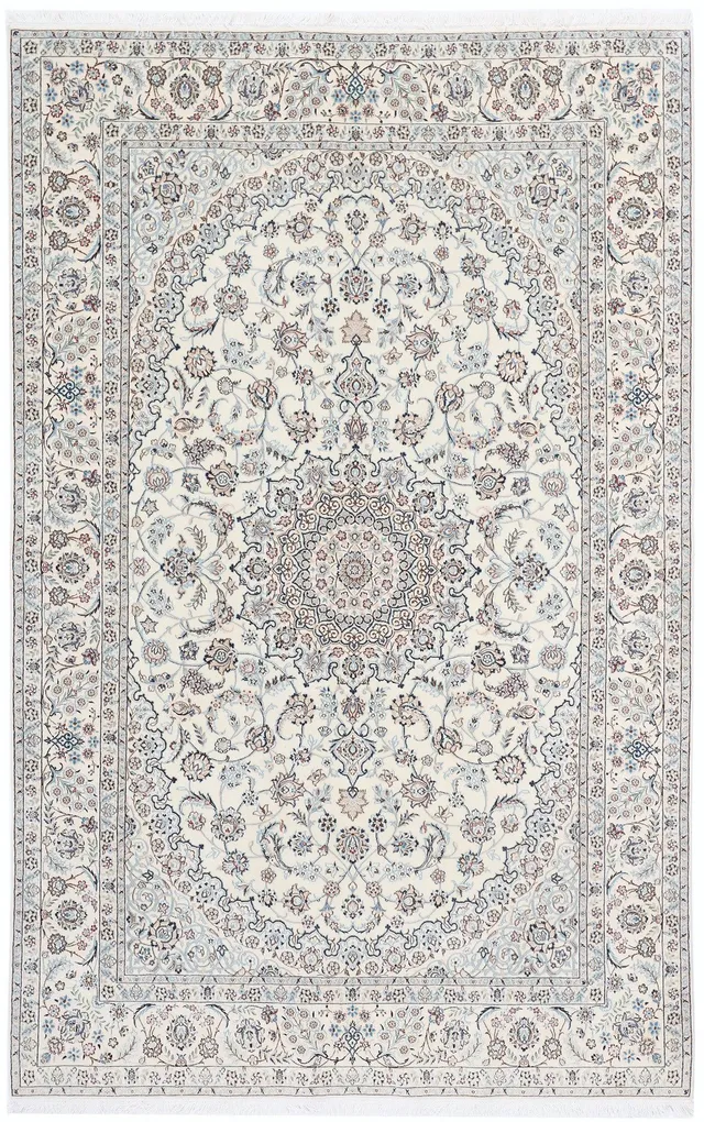 Nain Fine Rug 6La with Silk Highlights, 240 × 152 cm