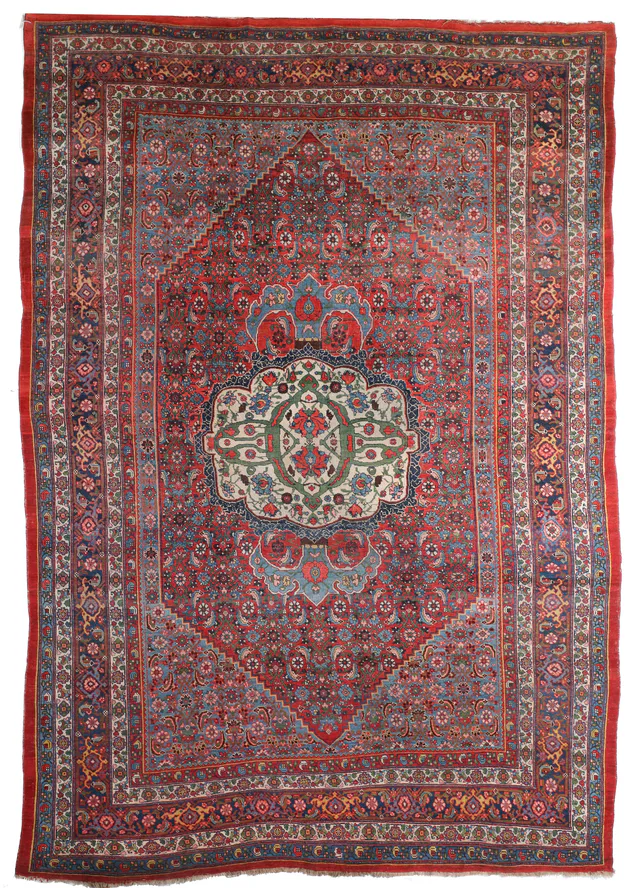 Extra Large Persian Bidjar Rug, 445 × 290 cm