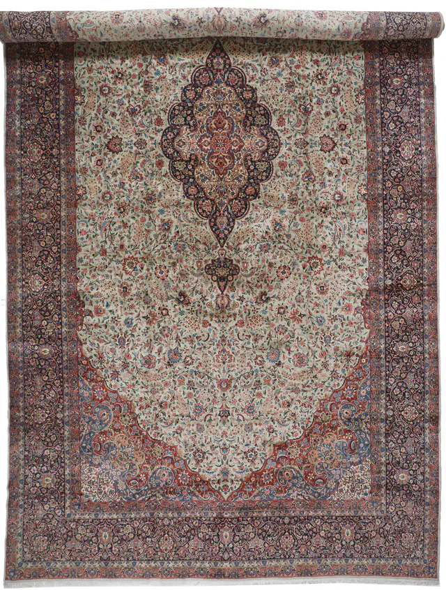 Antique Persian Kerman/ Kirman, 697 × 350 cm