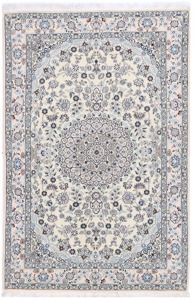 Persian Nain 9 La Rug with silk highlights, 208 × 134 cm
