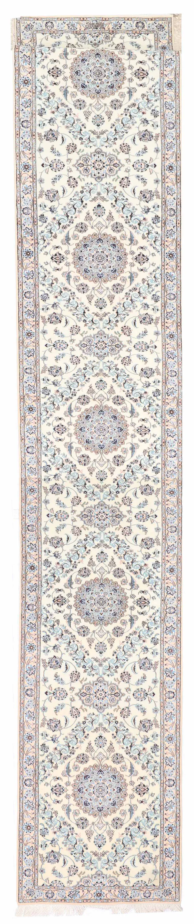 Fine Nain Persian 6La Runner with Silk Highlights, 502 × 80 cm
