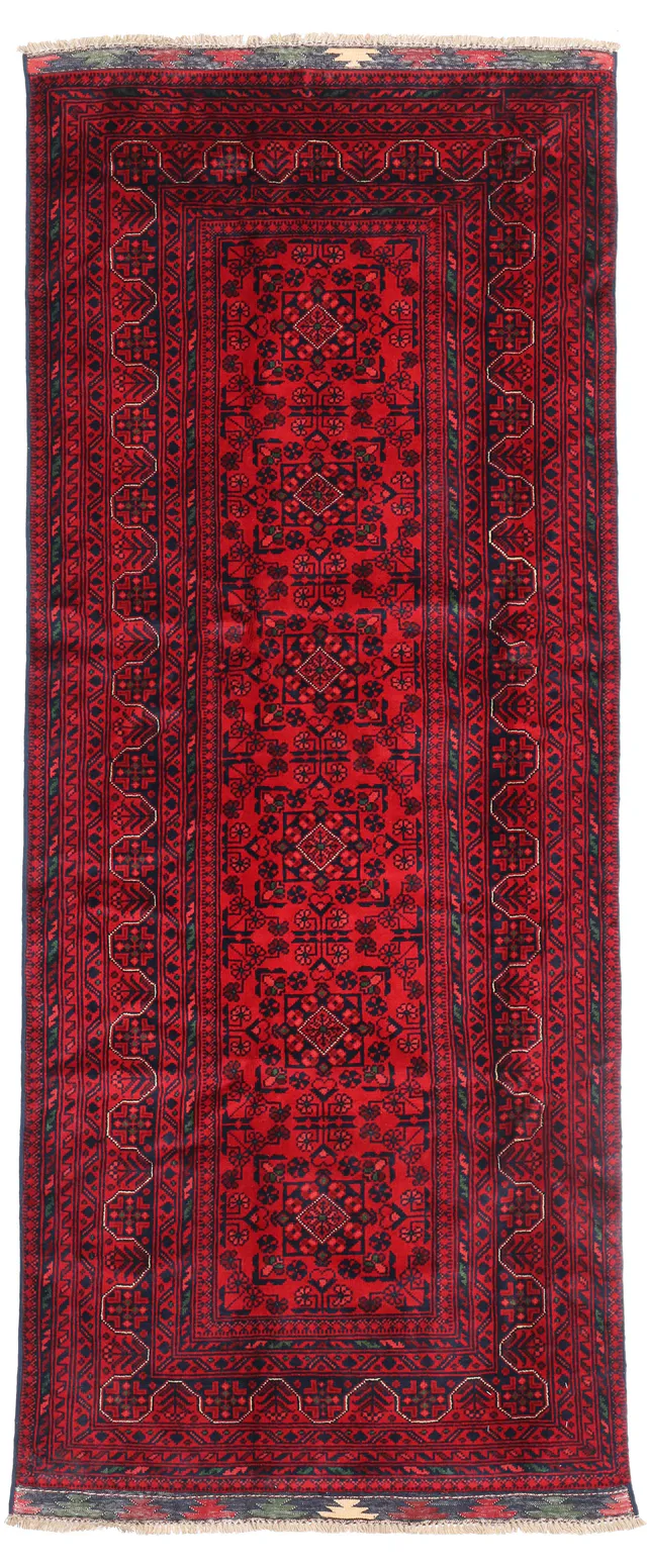 Afghan Khal Mohammad Runner – 7 x 2'9, 216 × 89 cm
