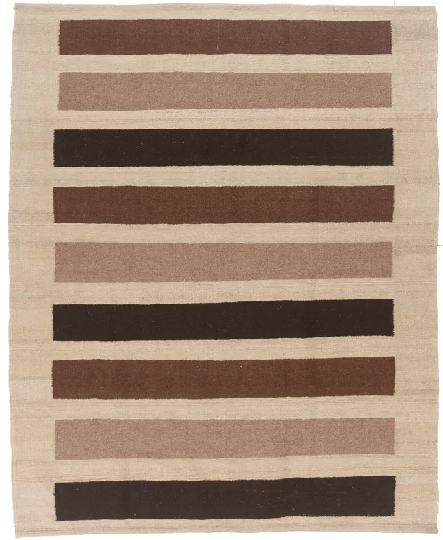Qashgai/ Kashgai kilim in thick stripe, 195 × 153 cm