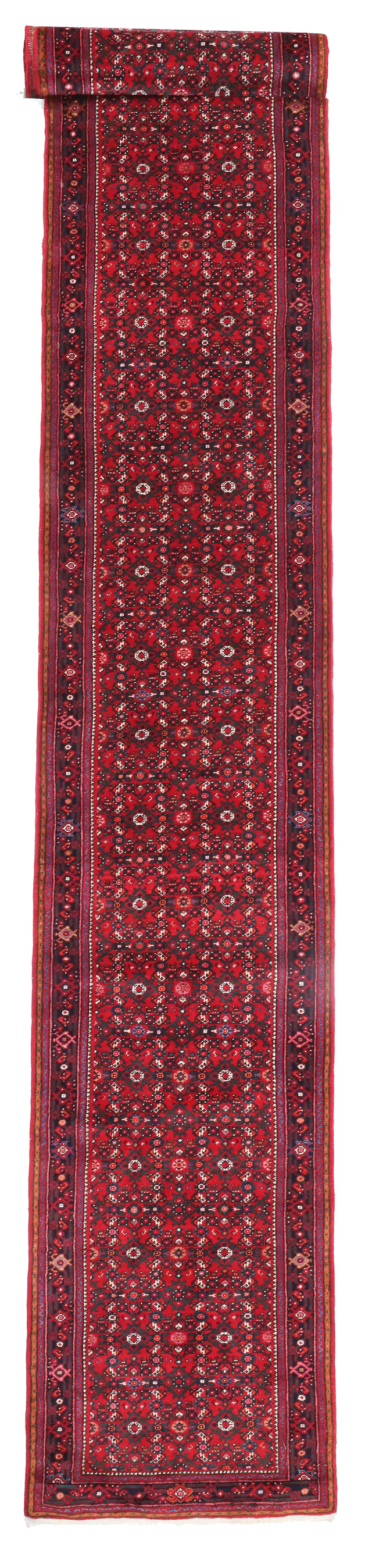 Extra Large Persian Hosseinabad Runner, 994 × 83 cm