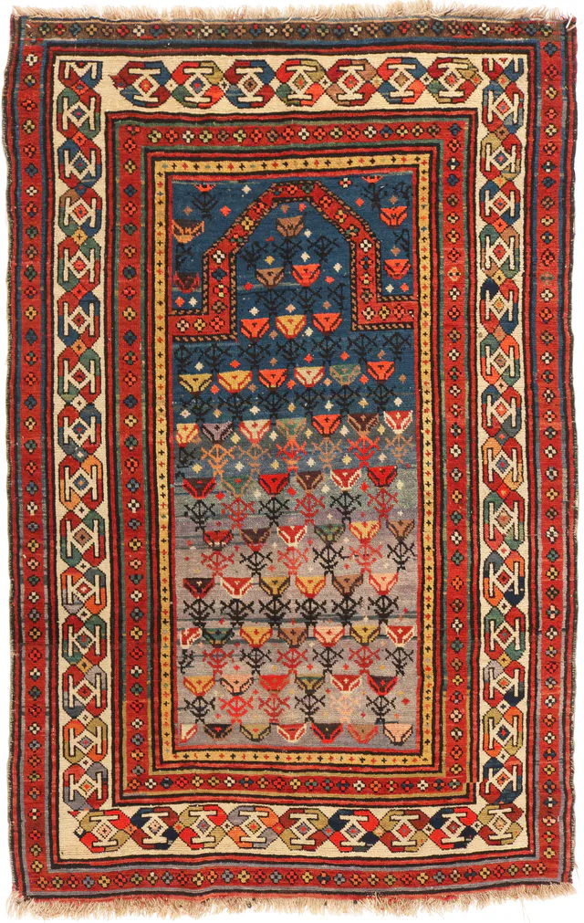 Antique Shirvan Caucasion circa 1900, 142 × 87 cm