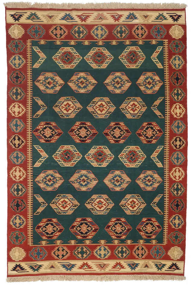 Fine Sumak Kilim 7'2 x 5, 220 × 151 cm