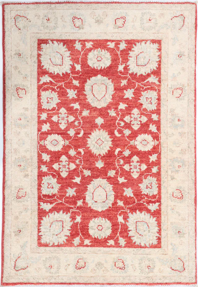 Red Garous Ziegler Design Rug, 118 × 80 cm
