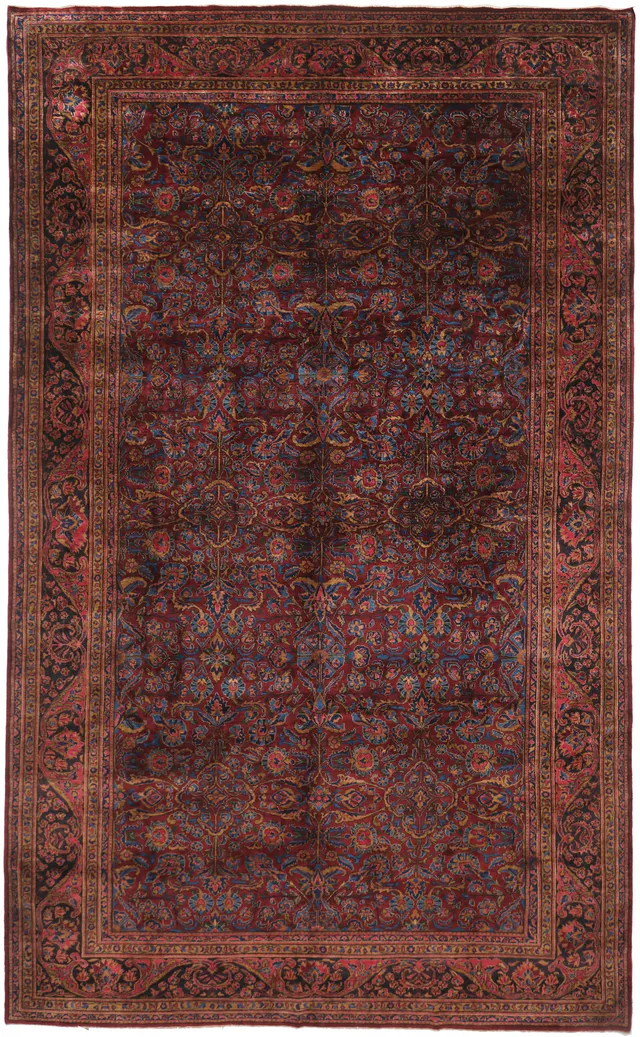 Persian Saruk / Sarouk Rug – 16'6 x 10, 507 × 307 cm