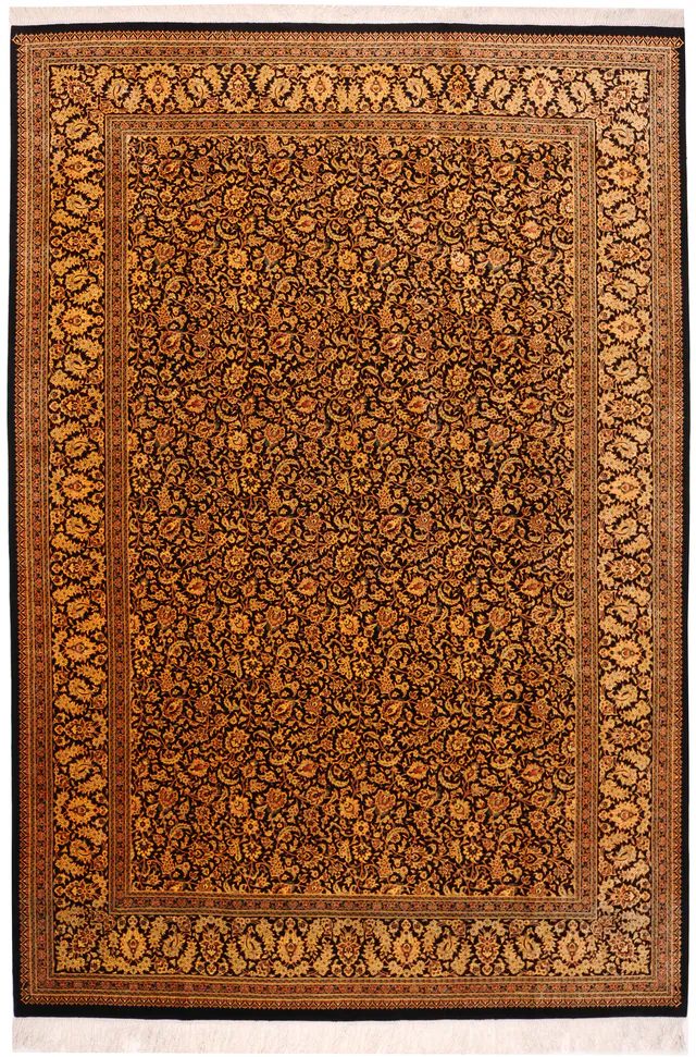 Persian Fine Qum silk Rug, 294 × 200 cm