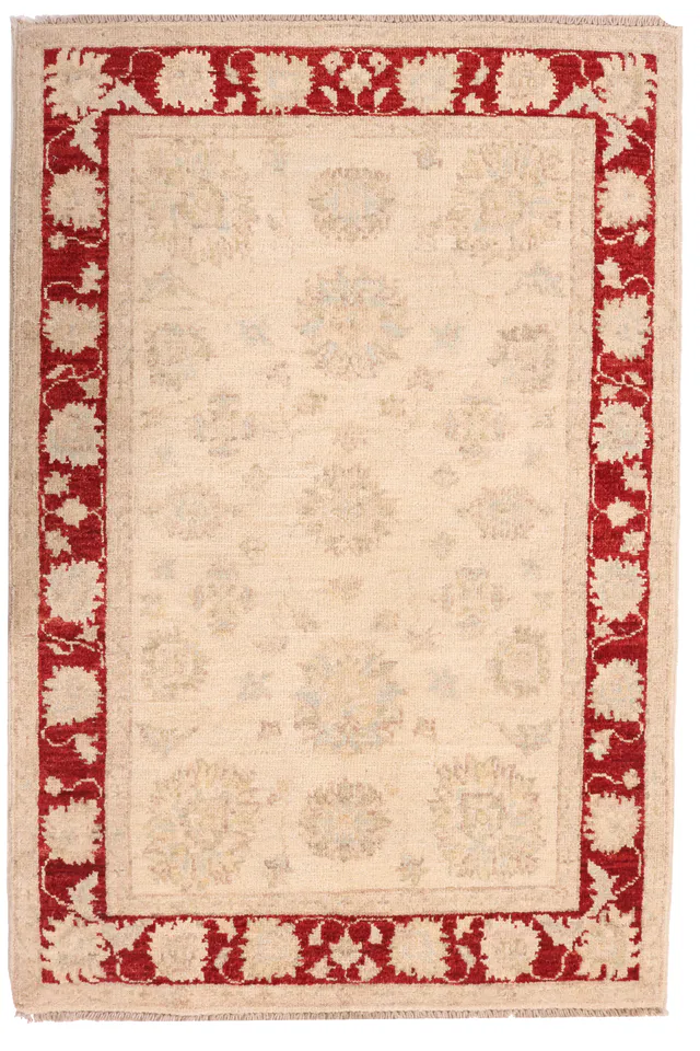Garous / Ziegler design Rug – Red Border, 123 × 78 cm