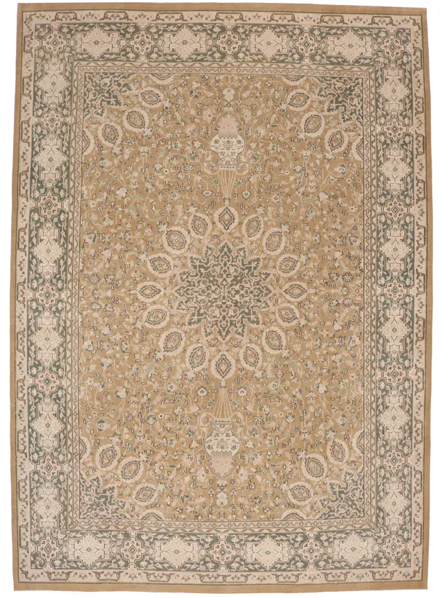 Tabriz Vintage Rug in, 348 × 252 cm