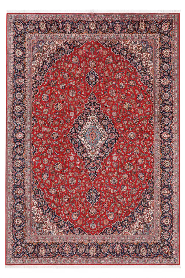 Extra Large Keshan / Kashan Rug, 495 × 355 cm
