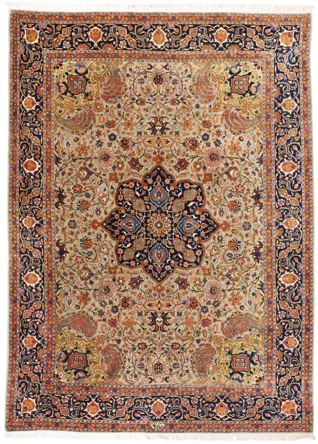 Persian Tabriz Signed Hadadian, 360 × 250 cm