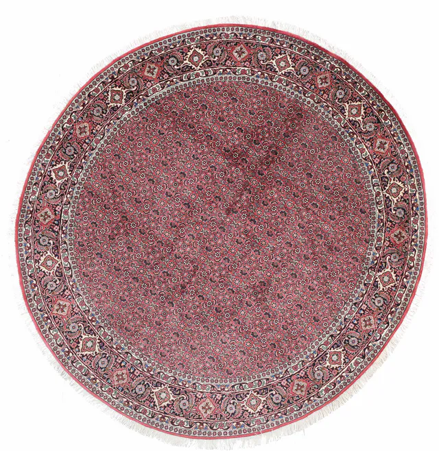Fine Bidjar/Bijar Circular Rug – 7 x 6'7, 215 × 205 cm