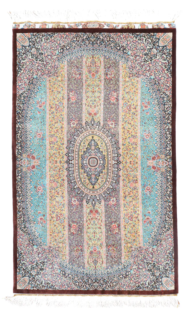 Persian Qum Silk Rug, 160 × 97 cm