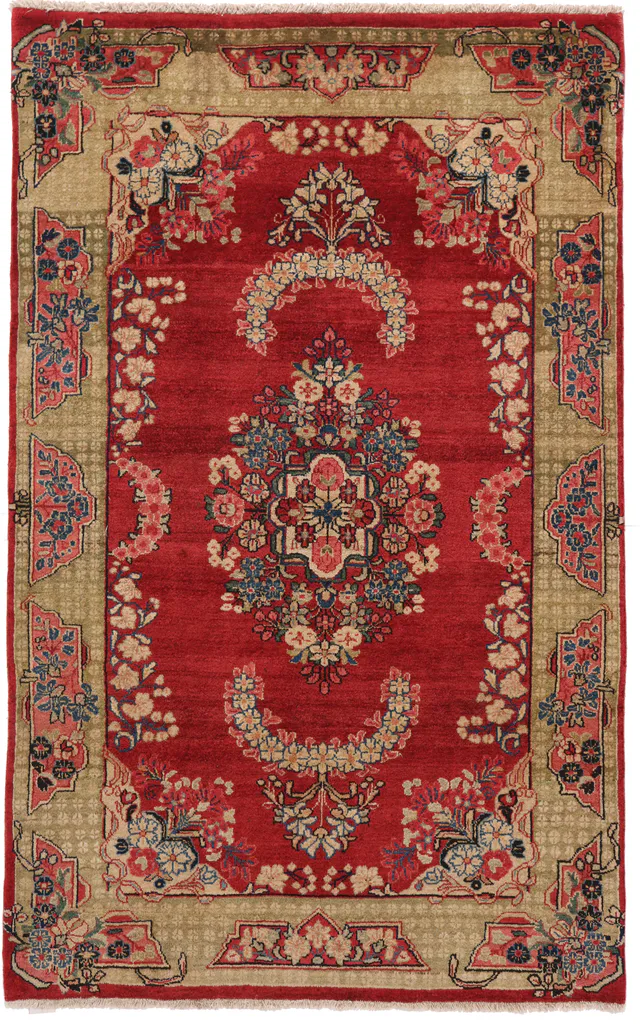 Antique Persian Mahal Rug Old, 190 × 120 cm