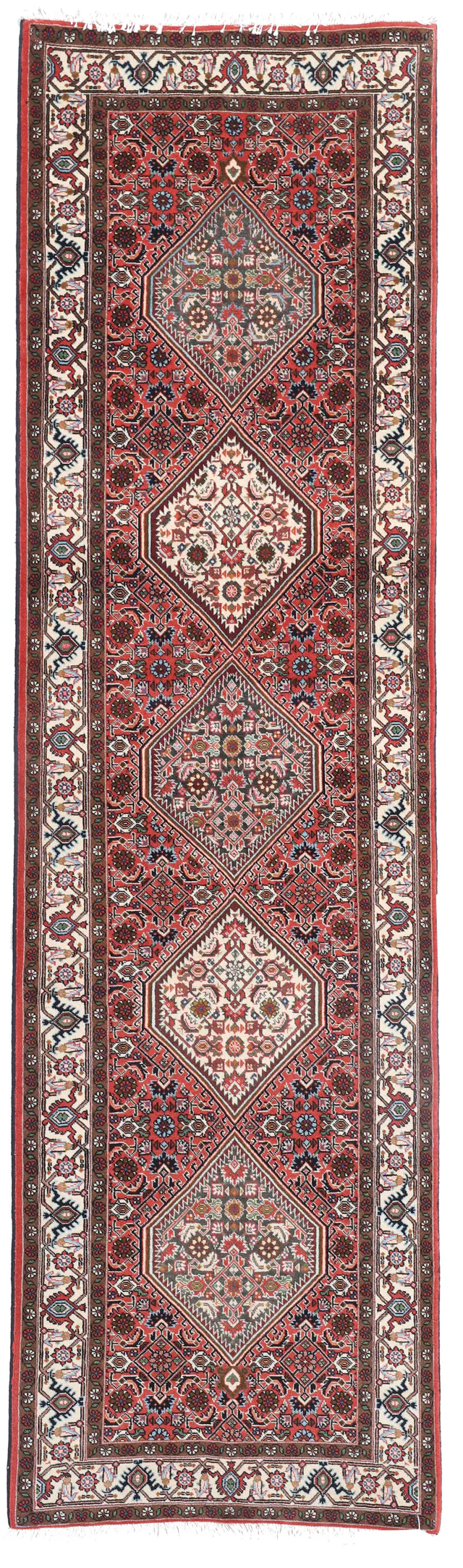 Persian Bidjar Runner – 10 x 2'6, 306 × 80 cm