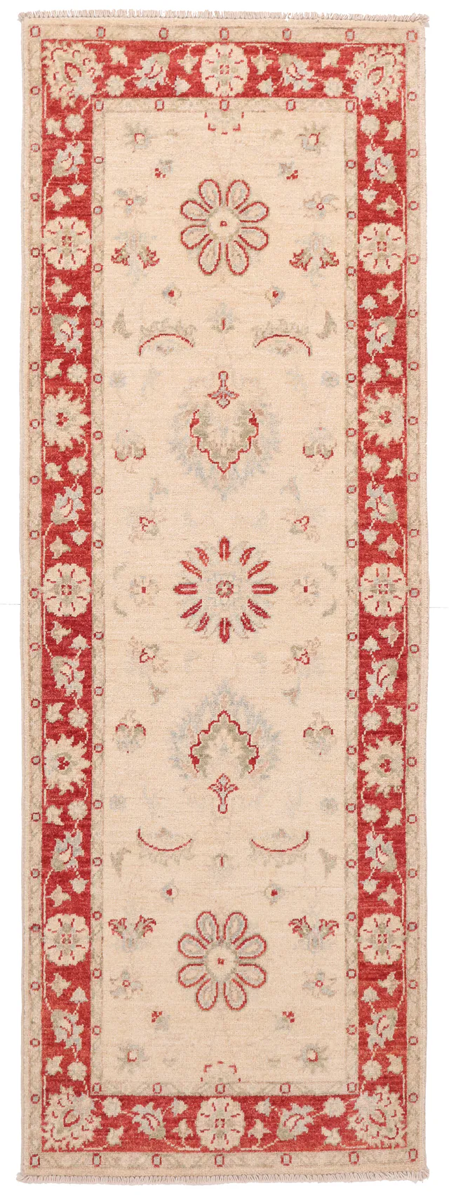 Garous / Ziegler Design Runner – Beige 6 x 2'4, 201 × 70 cm