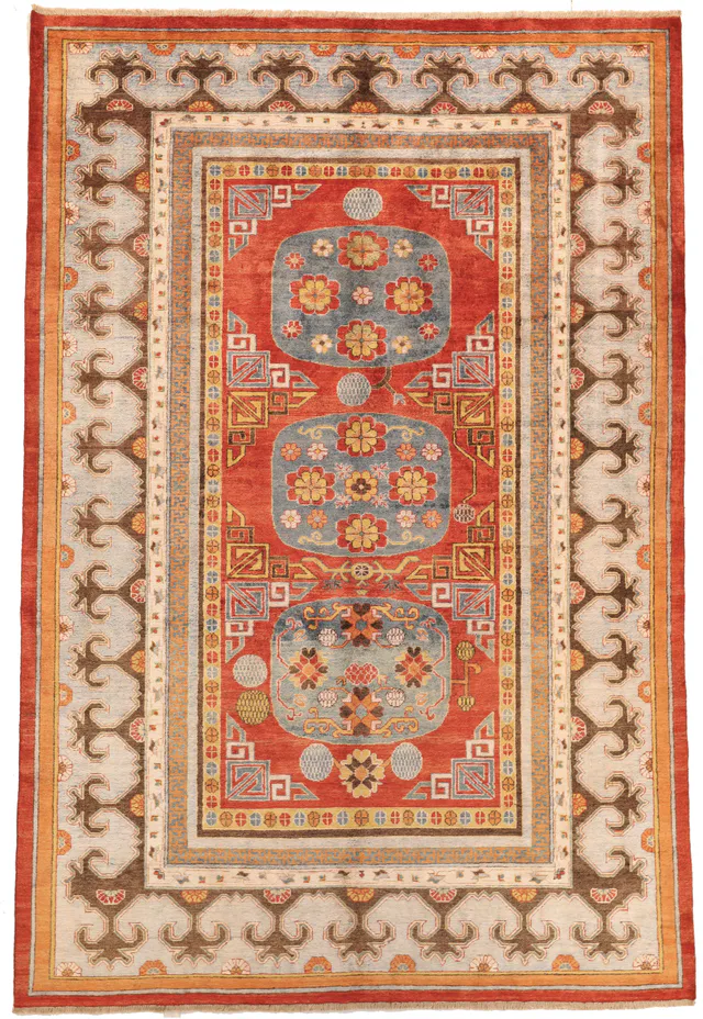 Khotan Samarkand Design Part Silk, 300 × 200 cm