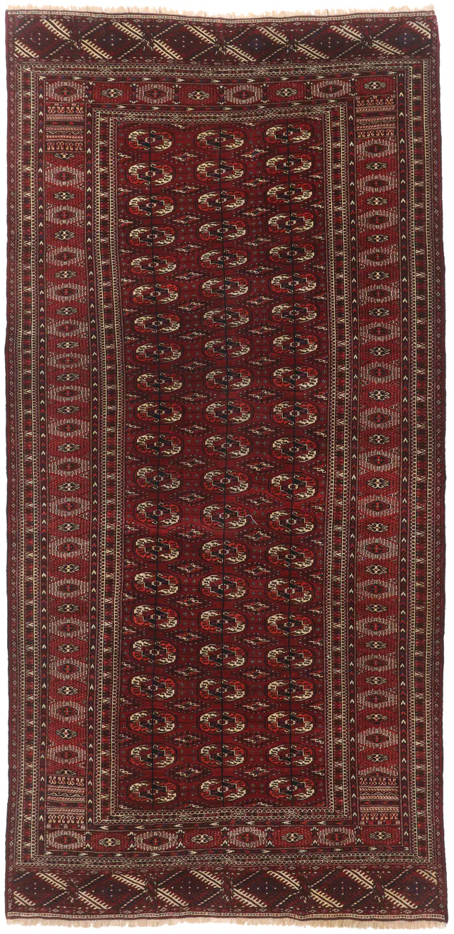 Turkmen/Turkoman Rug, 357 × 175 cm