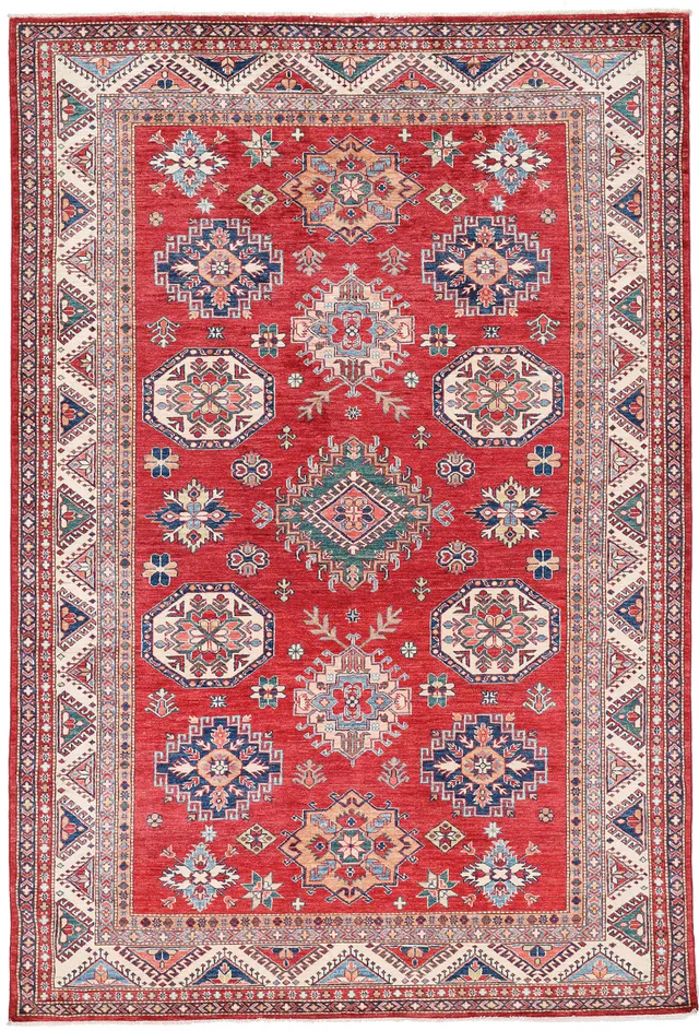 Caucasian Kazak Design Rug in Red, 324 × 210 cm