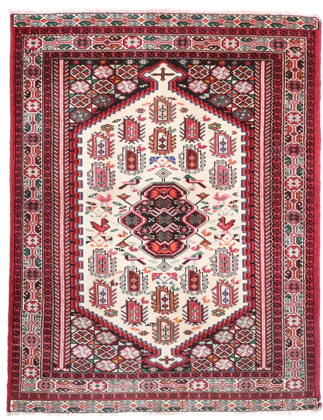 Turkmen/Turkoman Rug, 150 × 114 cm