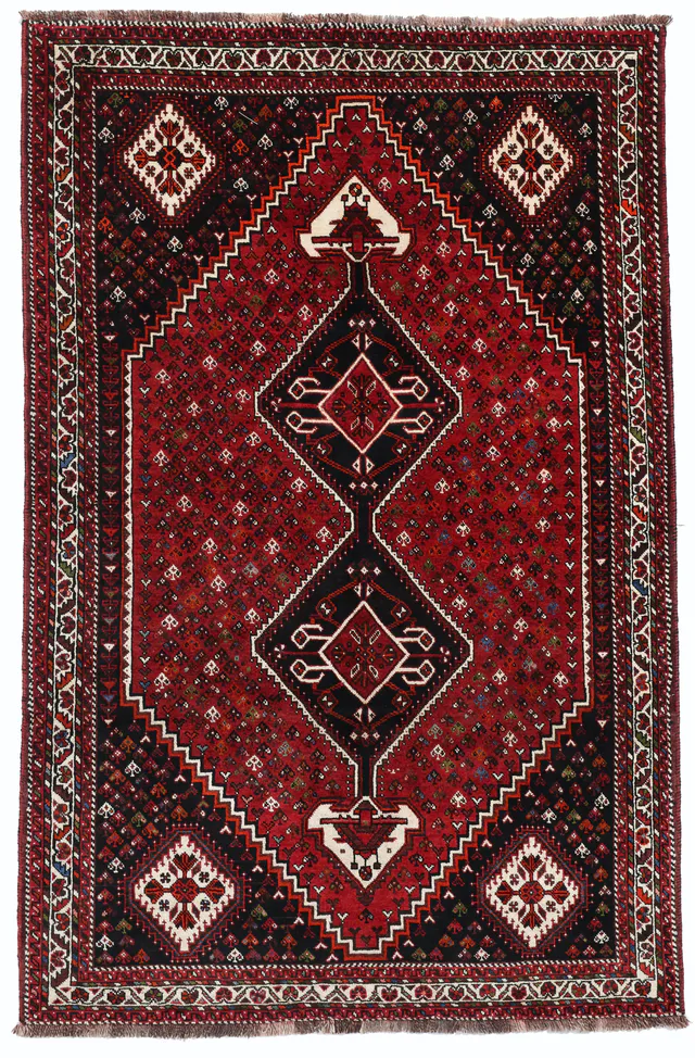 Persian Nomadic Shiraz Super Rug – 9 x 5'7, 276 × 176 cm