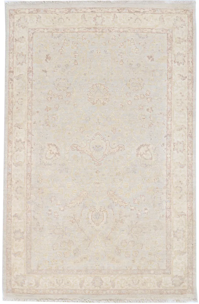 Garous Ziegler Light Grey & Beige Rug, 151 × 98 cm