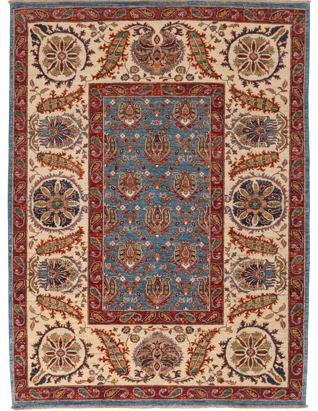 Garous Ziegler design rug 6'5 x 5, 198 × 152 cm