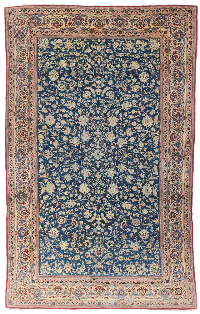Antique Nain Tudeshk Rug circa 1930, 240 × 155 cm
