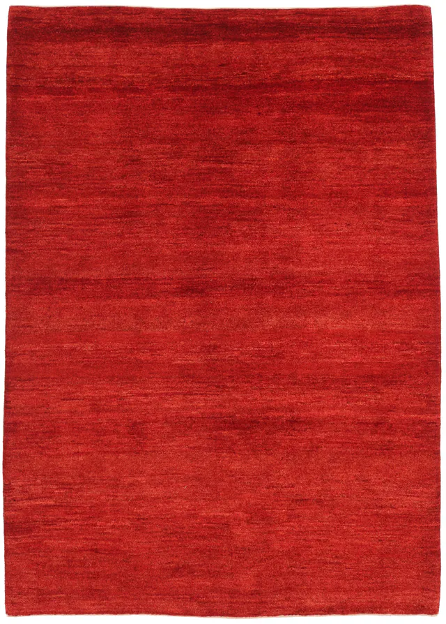 Gabbeh Modern Rug in Red, 234 × 168 cm