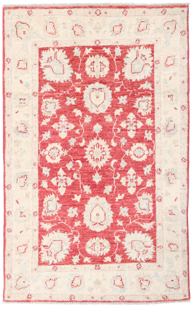 Garous / Ziegler design Rug – Red Border, 117 × 76 cm
