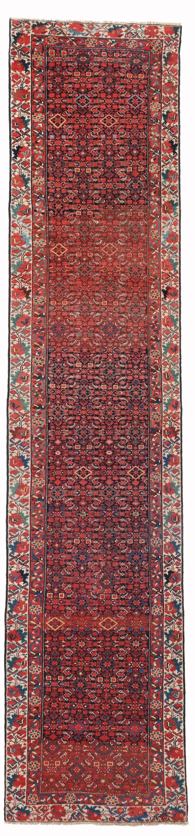 Persian Antique Malayer Runner – circa 1900, 410 × 86 cm