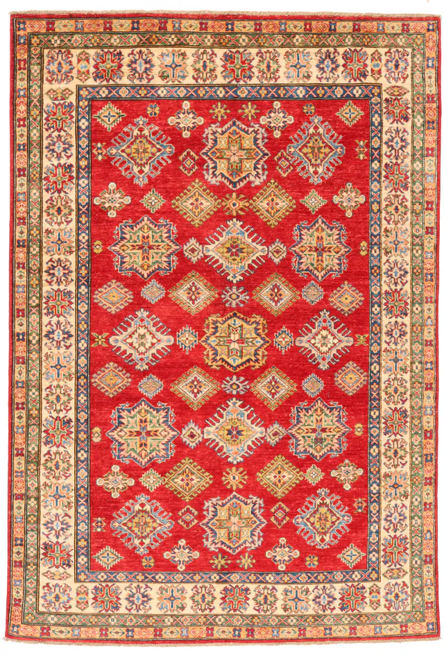 Caucasian Kazak design rug red, 252 × 169 cm