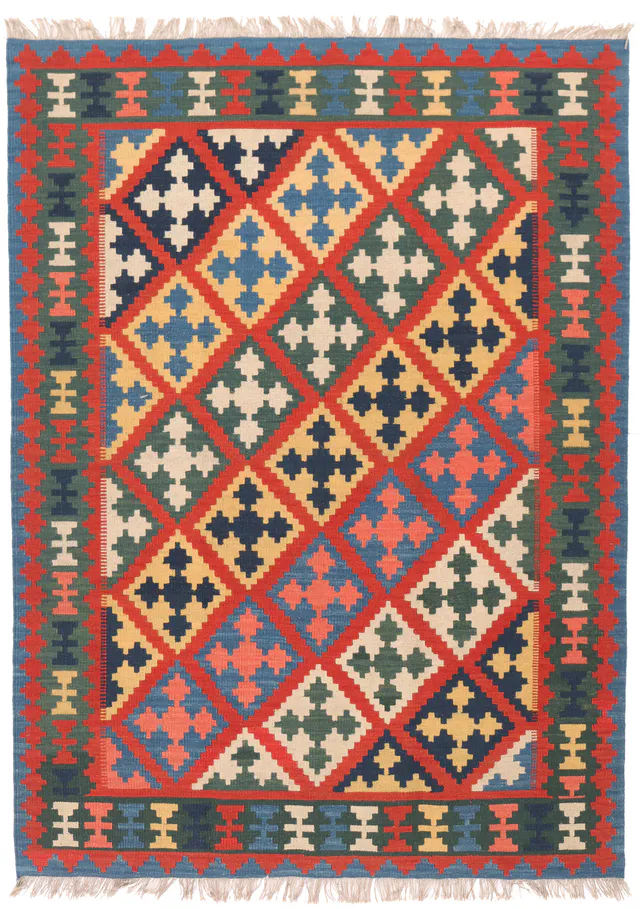 Kashgai or Qashkai Kilim, 204 × 149 cm